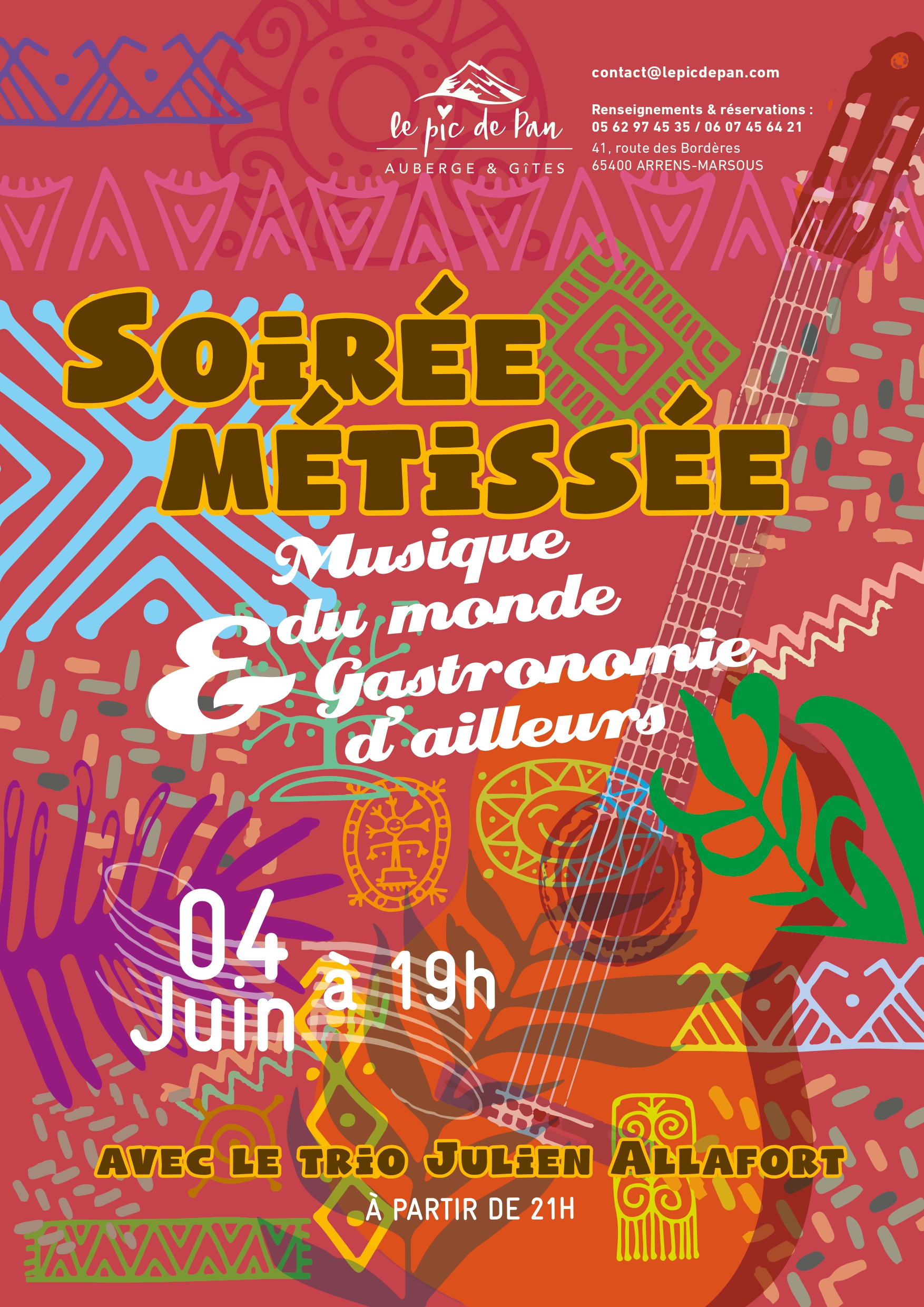 Affiche soirée métissée