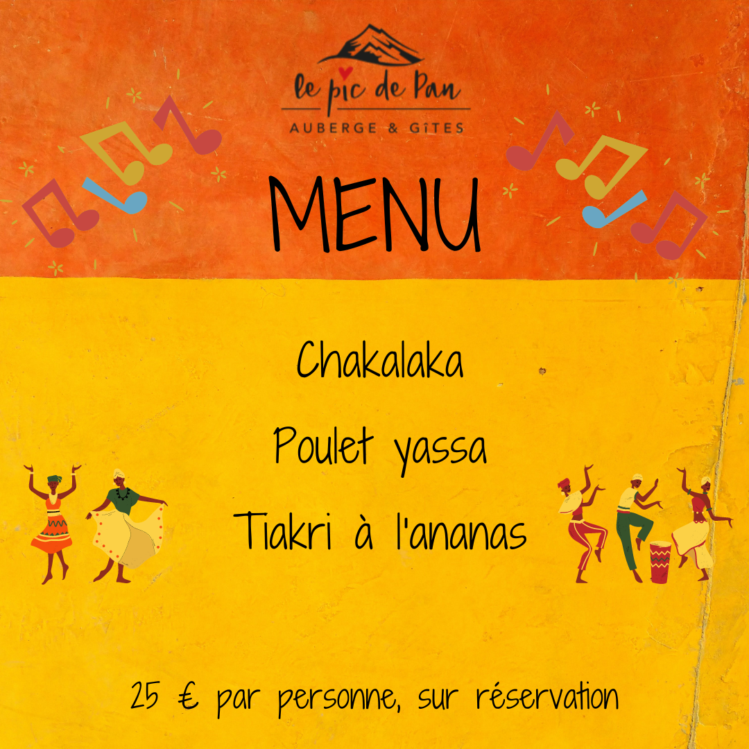 Menu soirée africaine