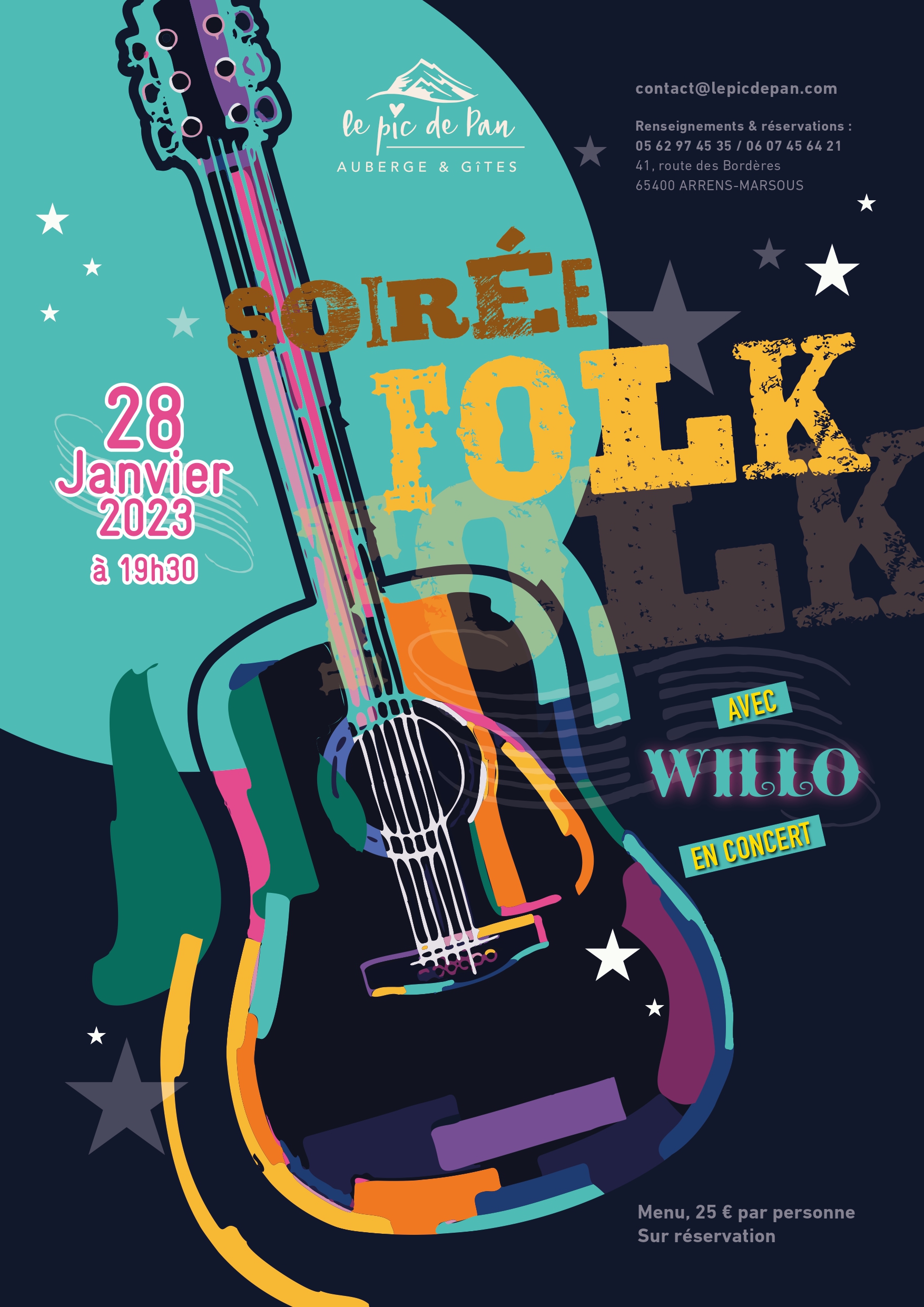 Soirée folk WILLO janvier 2023